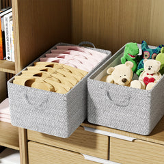Portable Clothes Storage Drawer Box With Handles & Support Frame