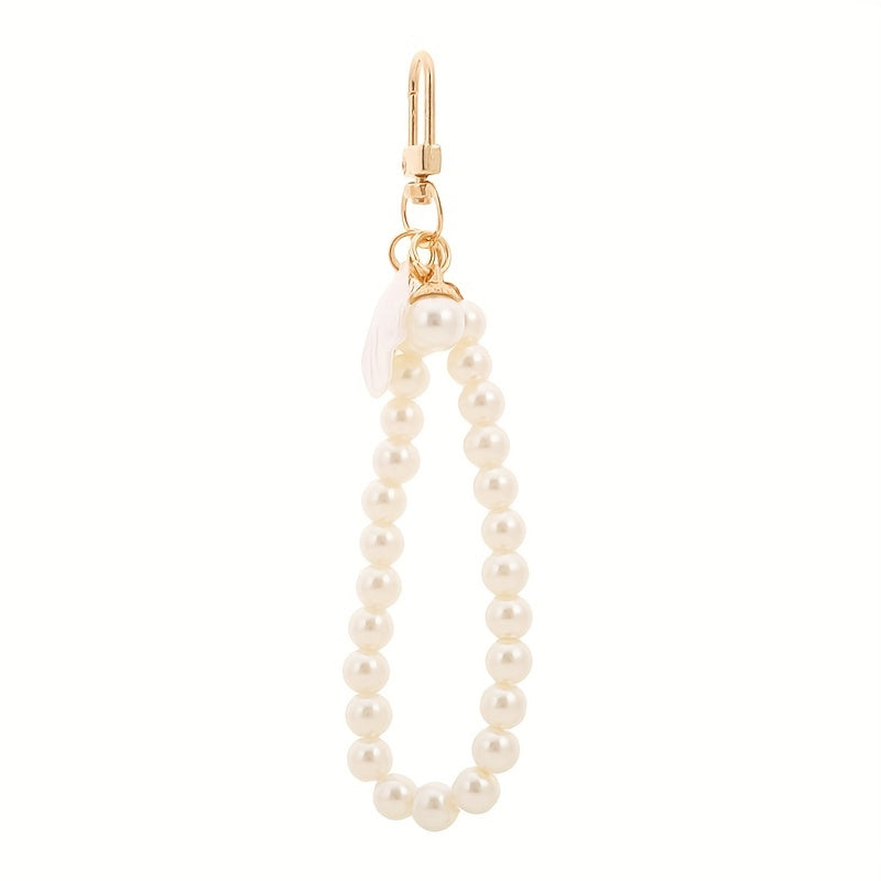 Faux Pearl Bracelet Heart & Shell Purse Accessories for Women