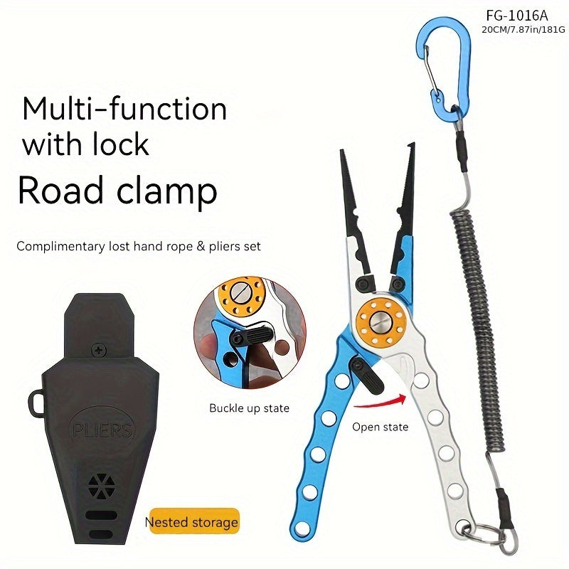 Aluminum Fishing Pliers Lock Fish Control Tool