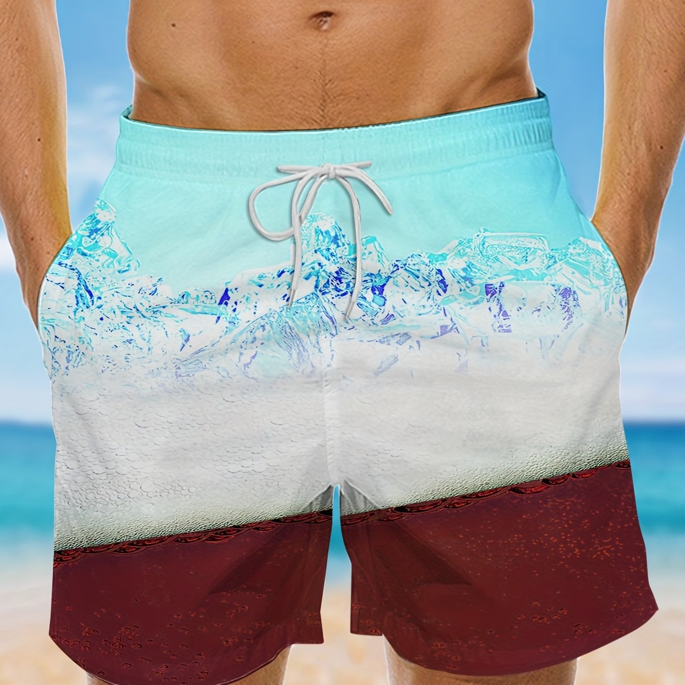 Drinks Print Lounge Shorts for Men