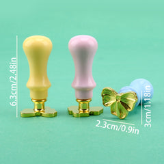 1pc Bow Wax Seal Stamp Handle With Stamp Head