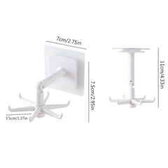 Waterproof 360 Rotating Folding Hook Self Adhesive