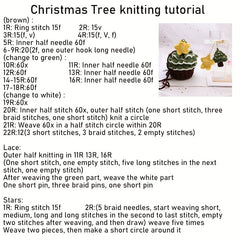 Christmas Tree Cake Bag DIY Crochet Kit for Adults Kids Beginner