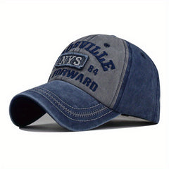 NYS Letter Embroidered Distressed Baseball Cap
