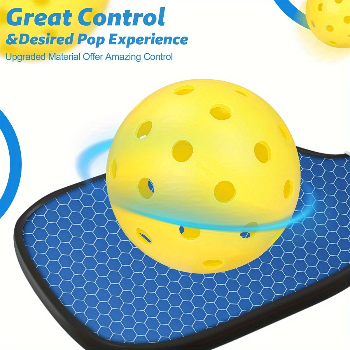 USAPA Approved Outdoor Pickleball Balls 6 Pack Yellow Pickle Balls