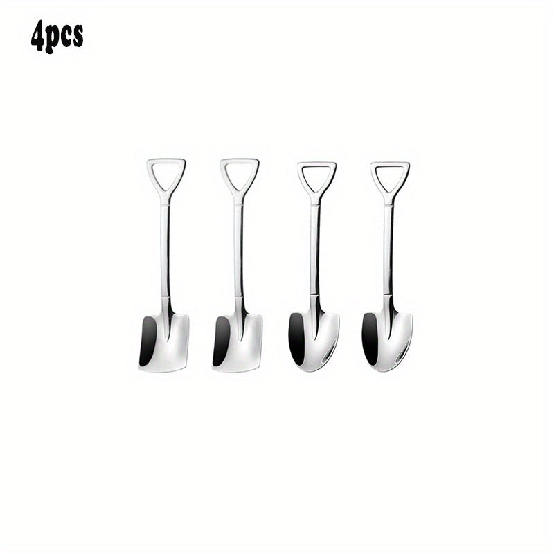 8pcs Titanium Plated Dessert Watermelon Spoon Set