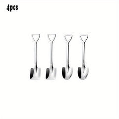 8pcs Titanium Plated Dessert Watermelon Spoon Set