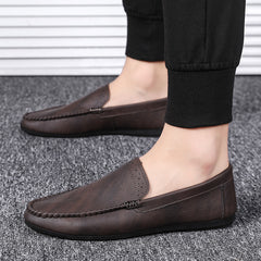 Men's Moc Toe Loafers Non-Slip Shoes Spring Summer