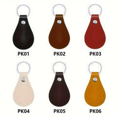 6pcs Multicolor PU Leather Keychain With Rivets