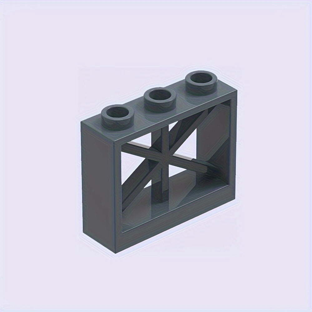 9pcs Building Block Fence Wall Set for DIY Animal Scene Play
