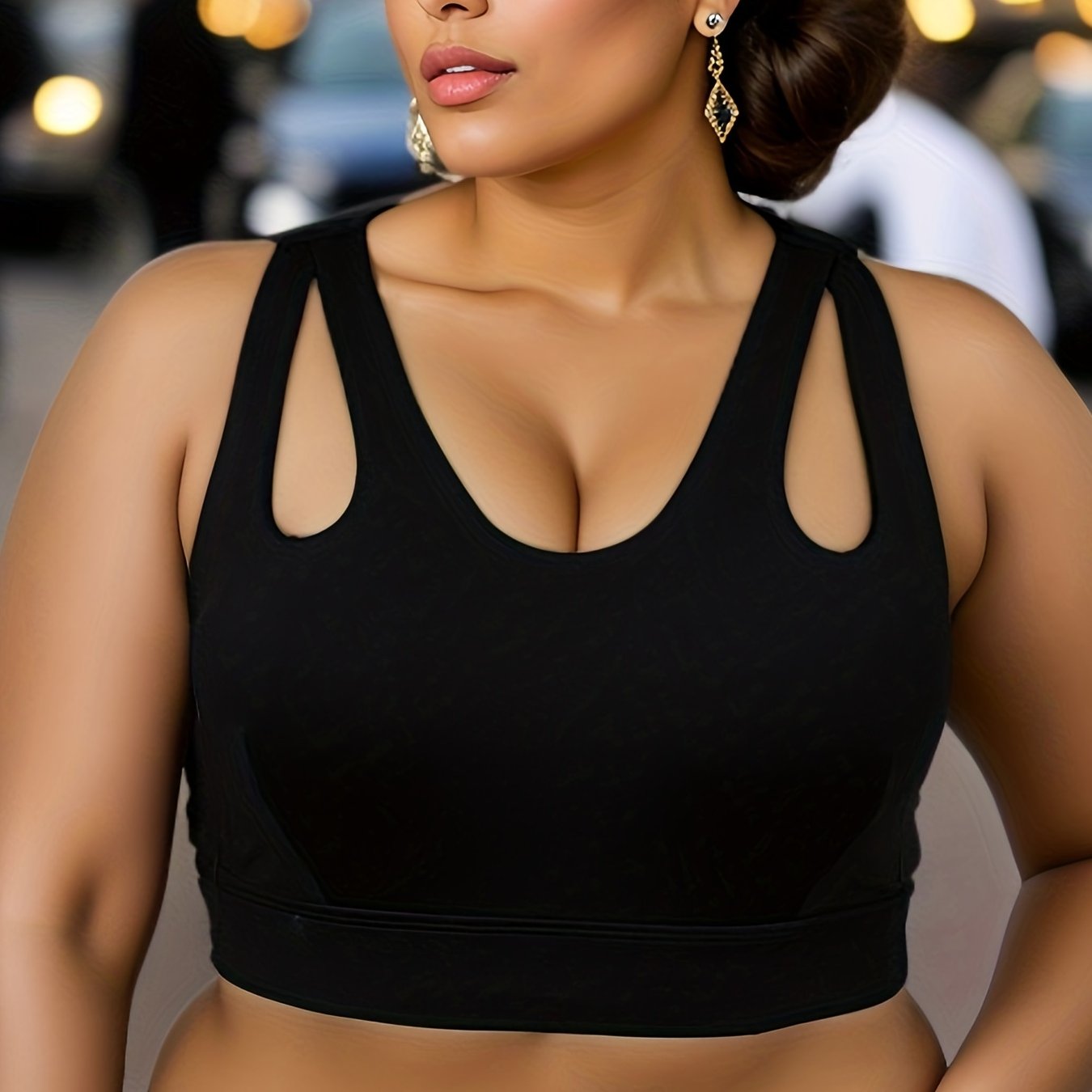 Sports Bra High Impact Racer Back Yoga Workout Bra