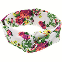 5pcs Soft Knotted Headband Bow Hairband for Girls Kids Baby