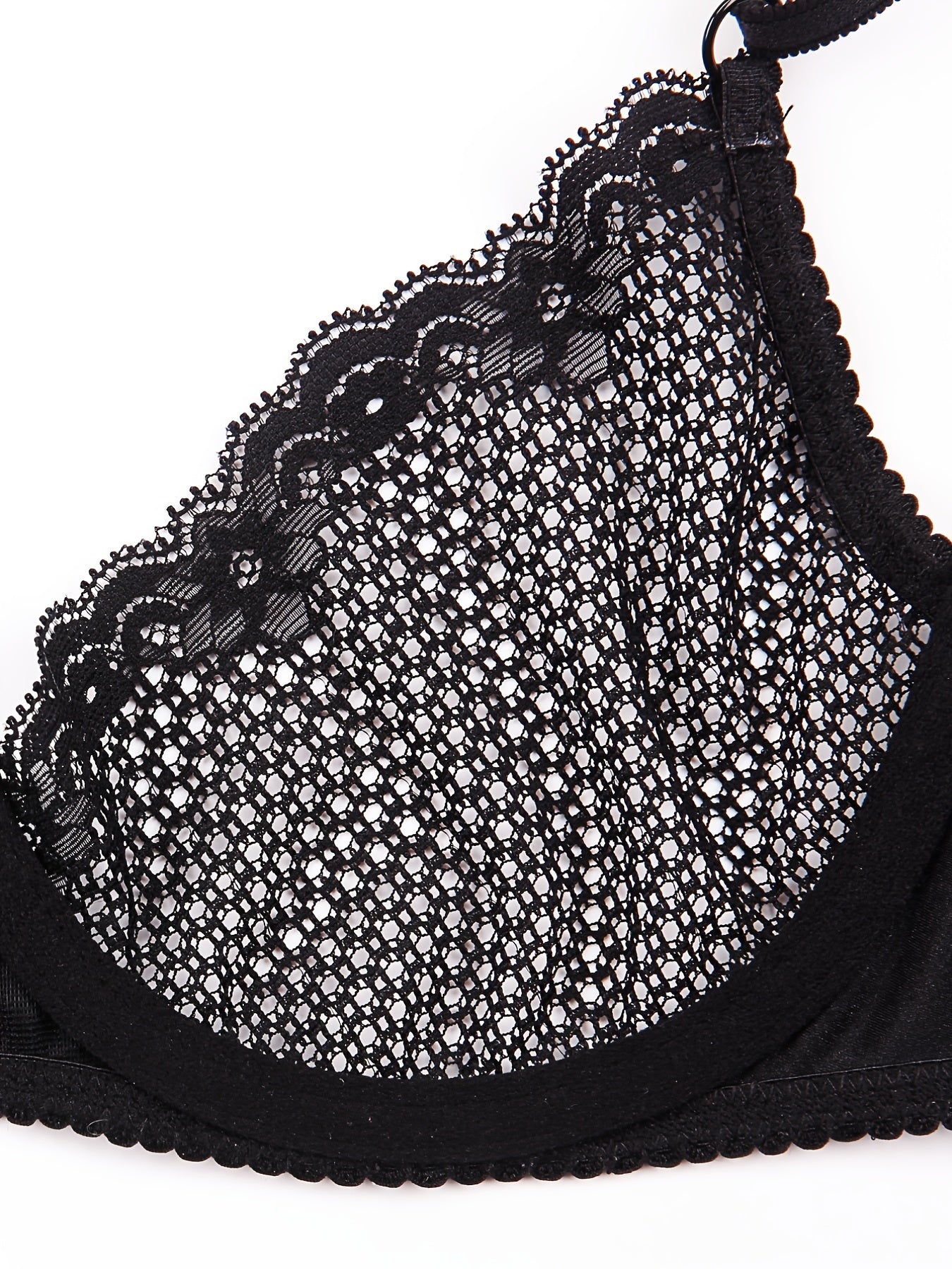 Mesh Unlined Push Up Bra Women's Lingerie