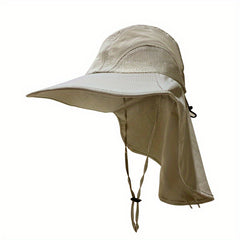 Men's Casual Sun Protection Fishing Hat Wide Brim Bucket Hat