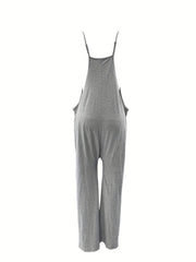 Patch Pocket Jumpsuit Spaghetti Strap Casual