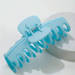 6pcs Solid Style Hair Claw Shark Claw Hair Accessory