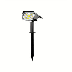 2pcs Solar Landscape Spotlights Outdoor 38LED IP65 Waterproof 3 Lighting Modes