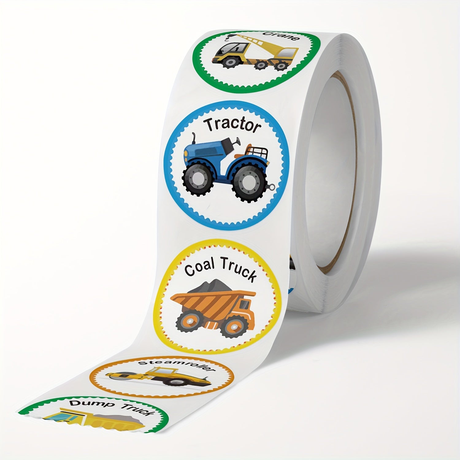 500 Cartoon Stickers Train Airplane Vehicle Car Labels for Rewards