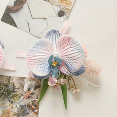 Phalaenopsis Artificial Flower Corsage for Weddings & Business Celebrations