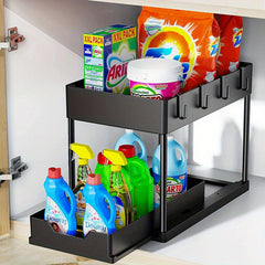 Double Layer Storage Rack Kitchen Sink Disassembly and Storage