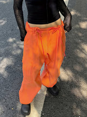 Casual Sports Pants High Waist Cargo Pants