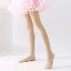 Girls Kids Casual Plain Pantyhose Breathable Dancing Socks Leggings Tights