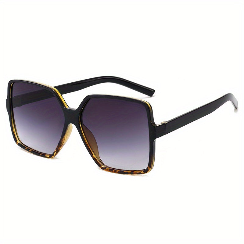 Oversized Square Sunglasses Casual Gradient Glasses UV400