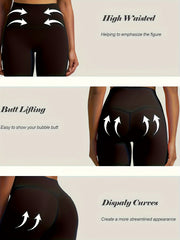 High Waist Sporty Shorts Slim Fit Butt Lifting Workout Short Women's