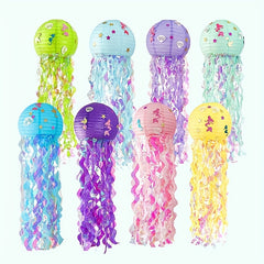 Creative Jellyfish Lantern Colorful DIY Paper Lantern Birthday Party Decoration