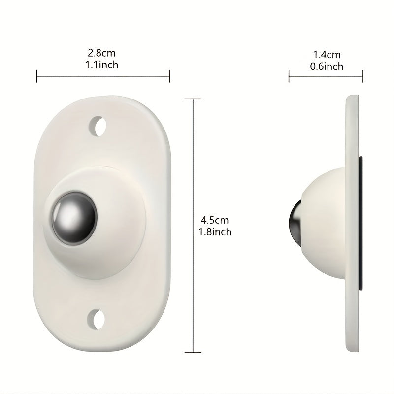 Set of 4 Self Adhesive Caster Wheels Mini Swivel Wheels 360 Degree