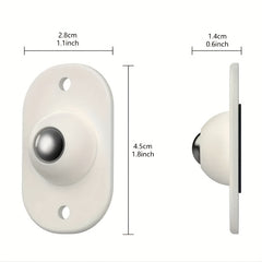 Set of 4 Self Adhesive Caster Wheels Mini Swivel Wheels 360 Degree