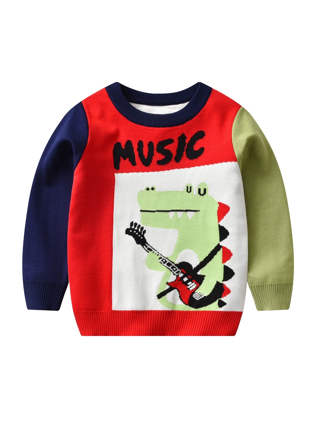 Boys Dinosaur Knitted Sweater