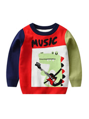 Boys Dinosaur Knitted Sweater