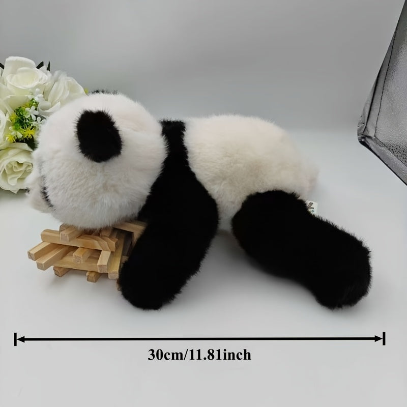 Furry Panda Plush Doll Toy Birthday Gift