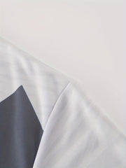 Men's Geometry Print Football Jersey Short Sleeve Soccer Club Uniform