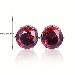 Summer Style CZ Decor Stud Earrings Set, Holiday Birthday Party Gift