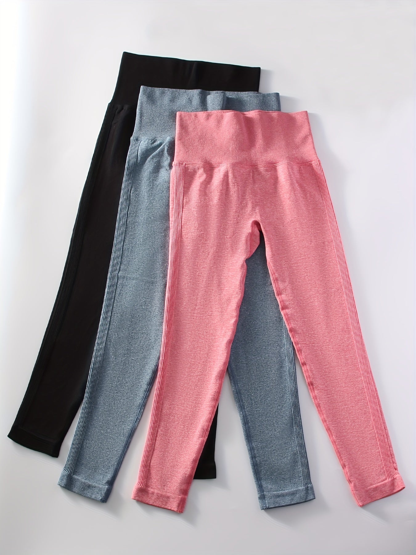 3pcs High Waist Yoga Leggings Fitness Tight Pants