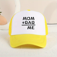 Casual MOM DAD ME Mesh Stitching Cap Sun Protection Comfortable
