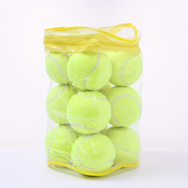 12pcs High Elastic Tennis Balls for Competitive Training