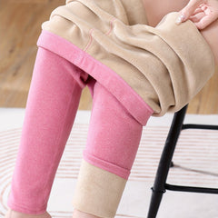 Plush Lined Thermal Pants Soft & Comfy Slim Elastic Tights