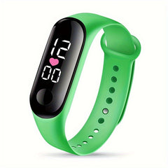 Heart Outdoor Sports Waterproof Watch with LED Screen & Light