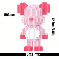 593pcs Bear Block Models - Challenging Hand-built Toys