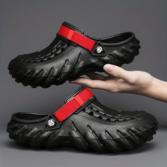 Men's Quick Drying Non Slip Slippers Solid Slip On PVC