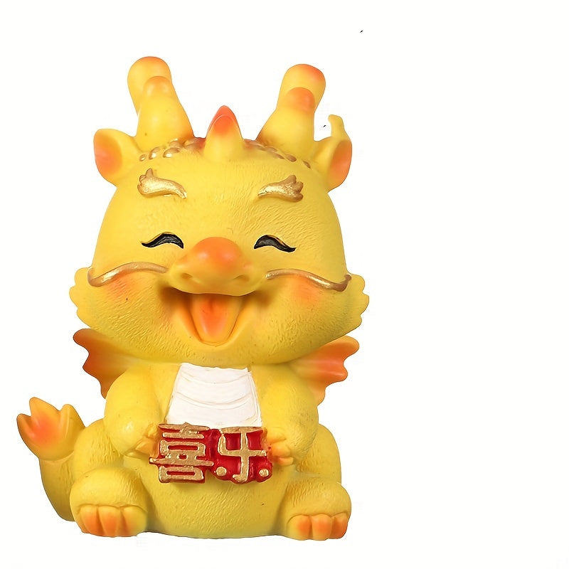 Dragon Year Fortune Shaking Head Doll Car Ornament Toy