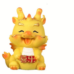 Dragon Year Fortune Shaking Head Doll Car Ornament Toy