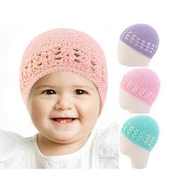 Children's Mesh Hat Hand Knitted Cotton Line Hat
