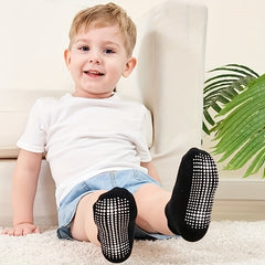 6 Pairs Baby Anti Slip Grip Ankle Socks for Boys Girls Toddlers Infants