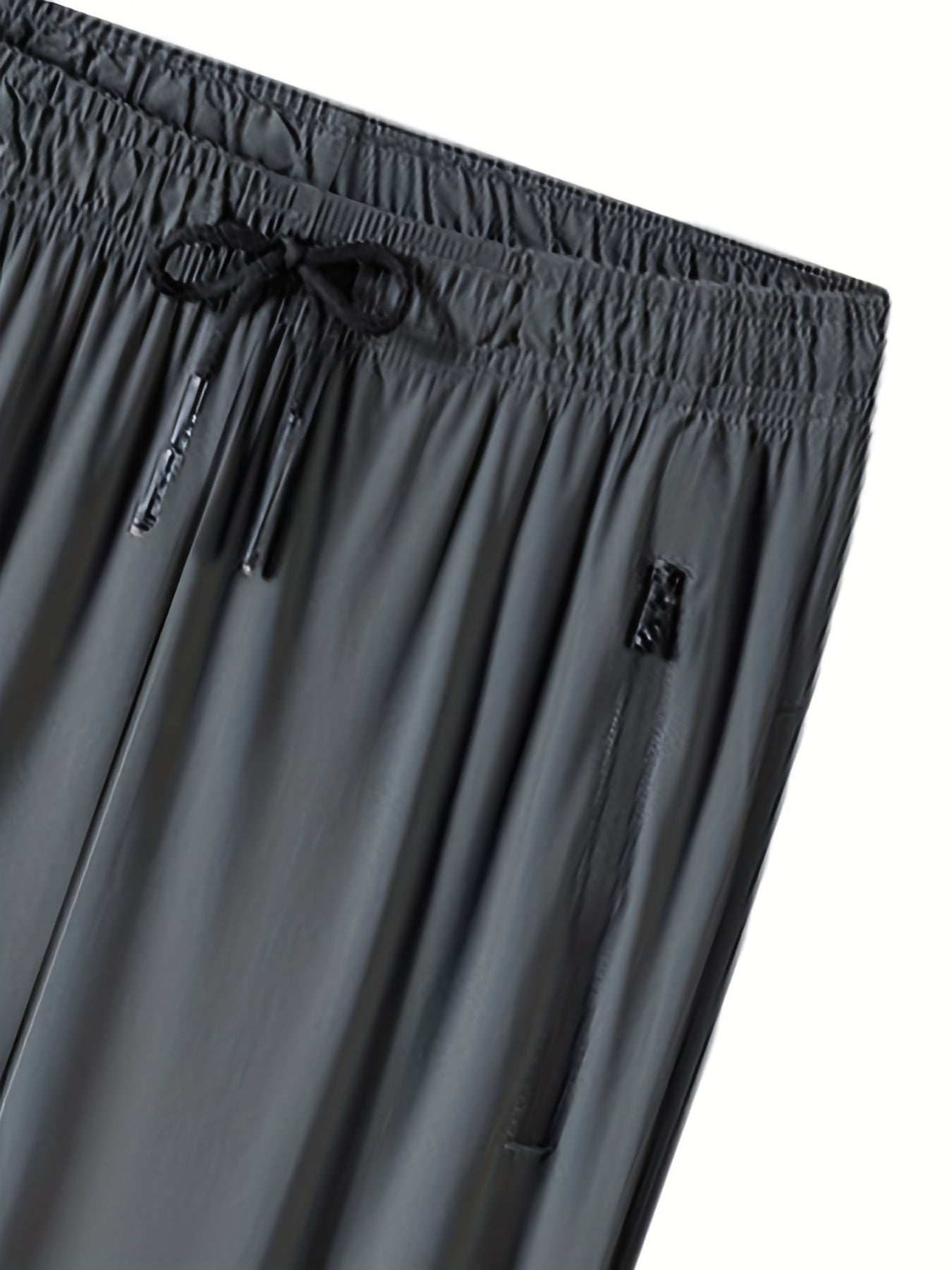 Men's Comfy Sports Pants with Zipper Pockets - Spring Summer Fitness