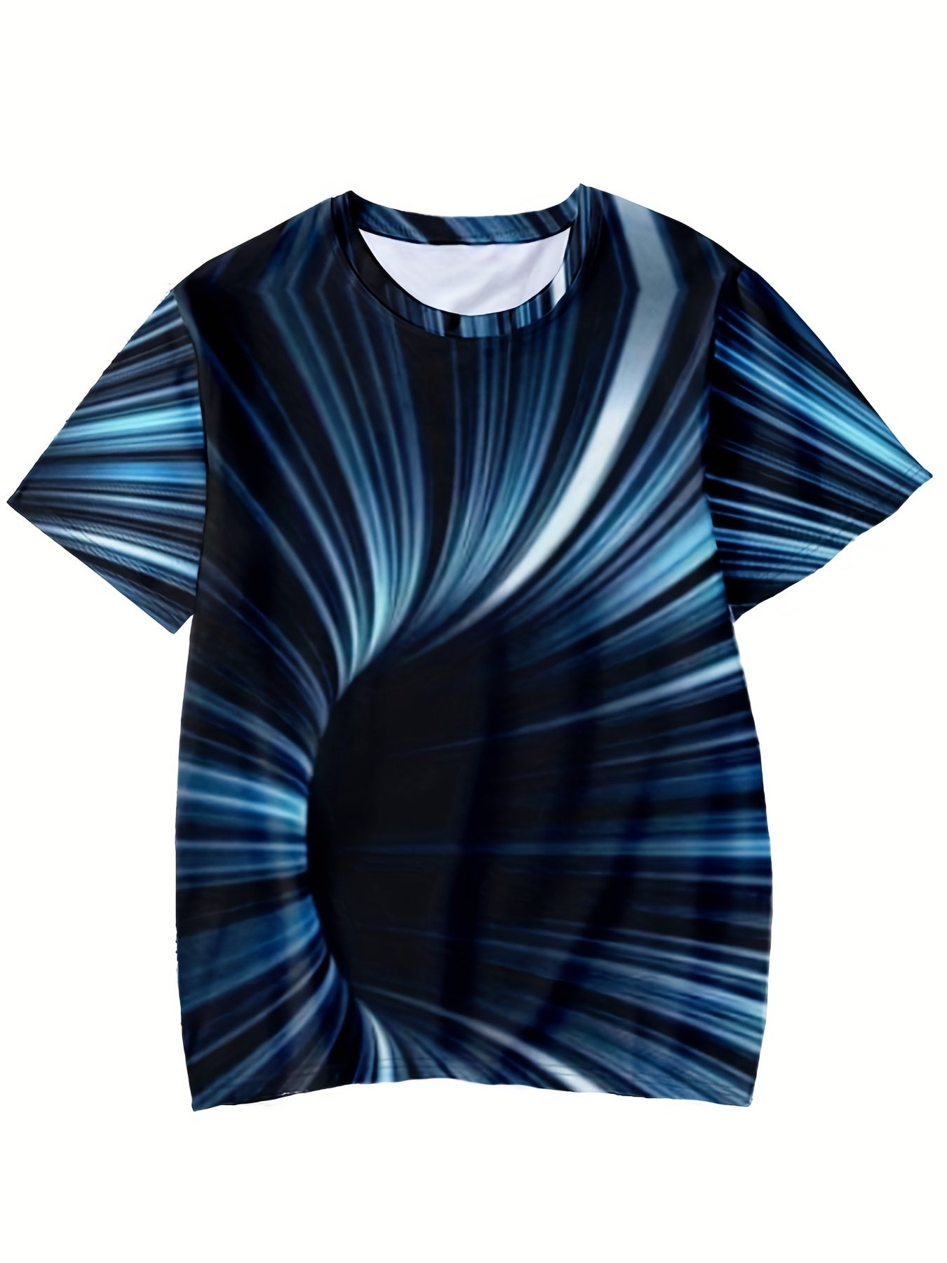 Boys' Striped Graphic T Shirt for Summer Outdoor Activities
