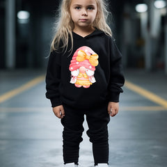 OERYUI Kids Gnome Print Hoodies Pants Set Spring Fall Activewear